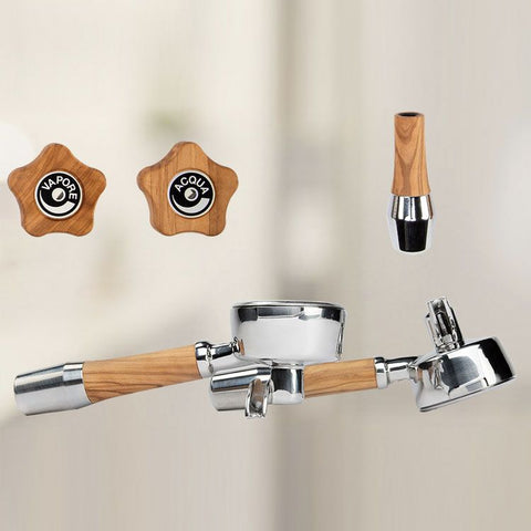 ECM Rotery Valve Handle Set Olive Wood